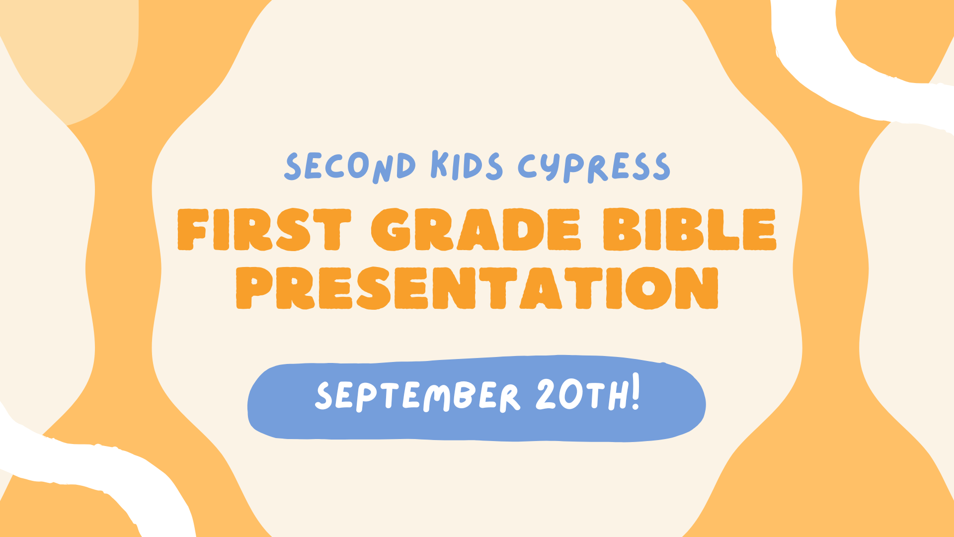 First Grade Bible Presentation - Cypress