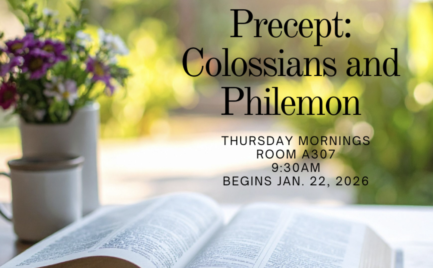 Precept: Colossians and Philemon