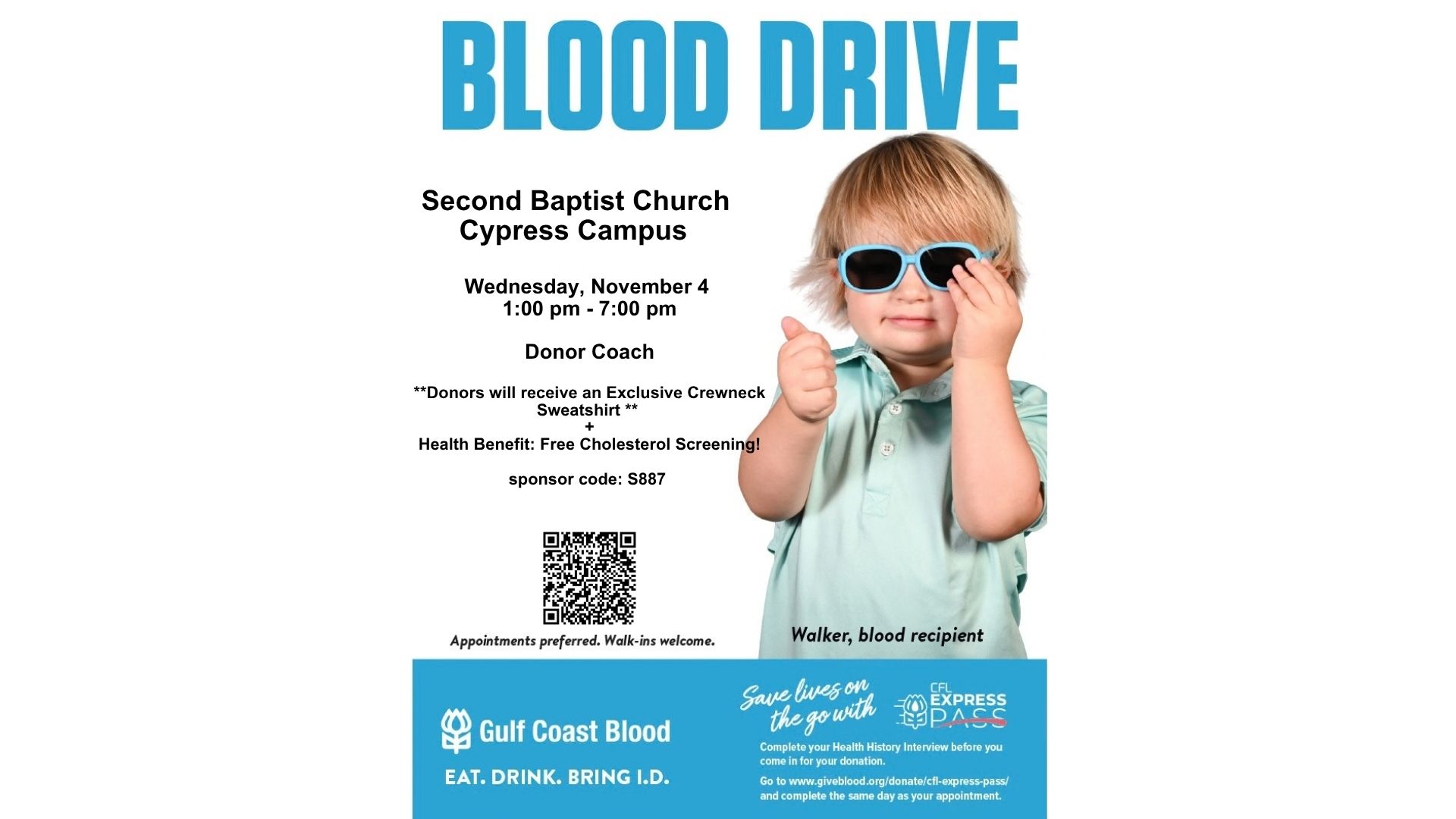 Mobile Blood Drive- Cypress