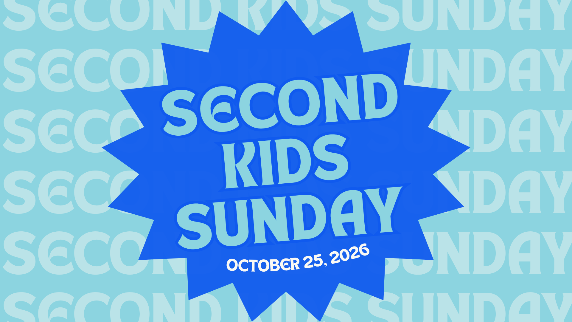 SecondKids Sunday